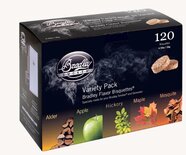 5 smaakvariatiebisquetten voor Bradley Smoker, 120 Stuks